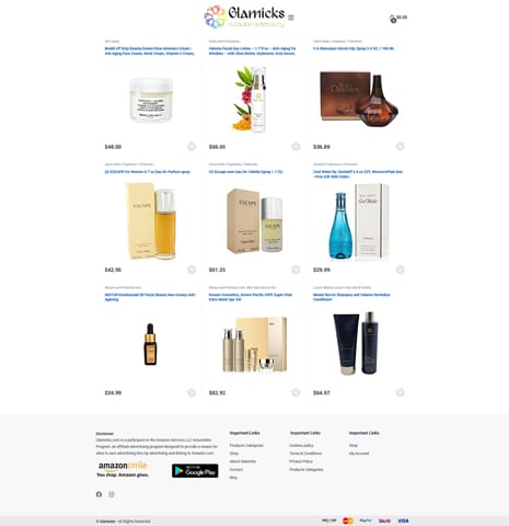 Glamicks – eCommerce